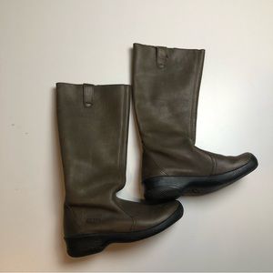 Keen Brown Leather Pull On Boots Womens Size 7.5